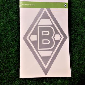 Borussia Mönchengladbach - Aufkleber Raute silber mittel