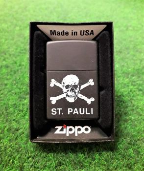 FC St. Pauli - Zippo Totenkopf schwarz