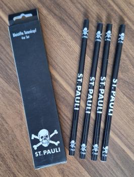 FC St. Pauli - Bleistifte Totenkopf 4er Set