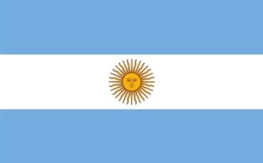 Autofahne Argentinien 30 x 45 cm