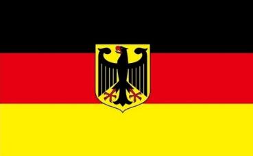 Stockfahne Deutschland Adler 30 x 45 cm