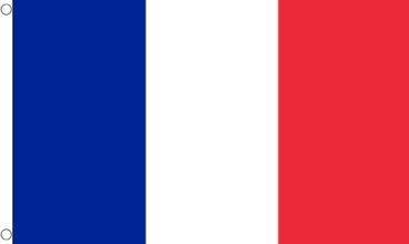 Fahne Frankreich 90 x 150 cm mit Ösen