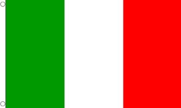 Fahne Italien 90 x 150 cm mit Ösen