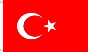 Fahne Türkei 90 x 150 cm mit Ösen