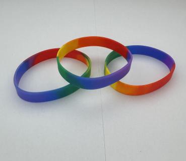Silikonarmband Regenbogen (1 Stück)