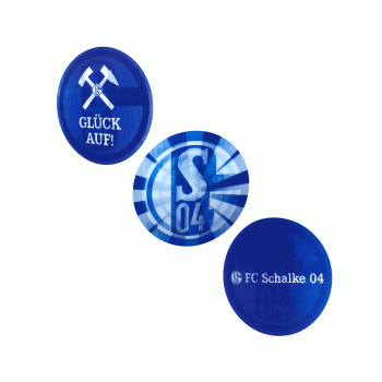 FC Schalke 04 - Magnet 3er-Set Wechseleffekt