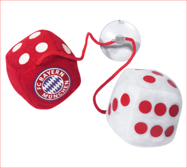 FC Bayern München - Plüschwürfel mit Saugnapf