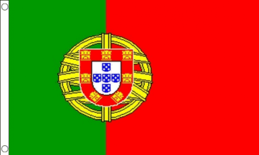 Fahne Portugal 90 x 150 cm mit Ösen