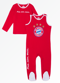 FC Bayern München - Baby Strampler Logo Gr. 86/92