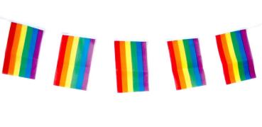 Fahnenkette Regenbogen 3 Meter
