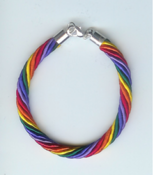 Gedrehtes Regenbogenarmband