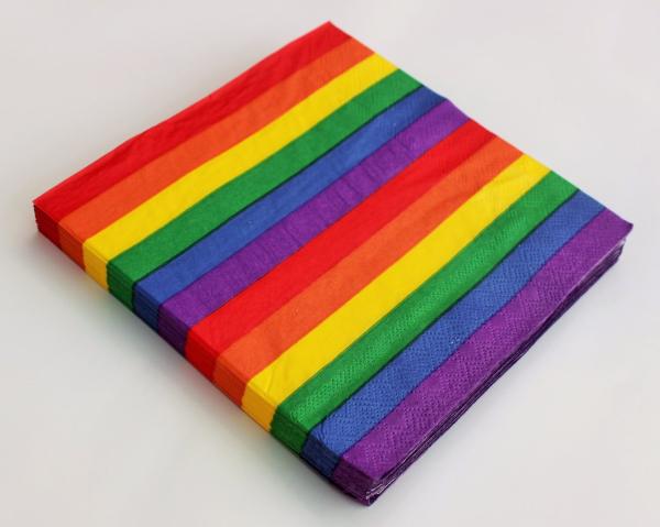 Servietten Regenbogen