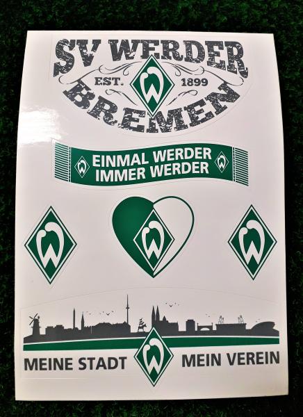Werder Bremen - Aufkleber Set (6 Stk.)