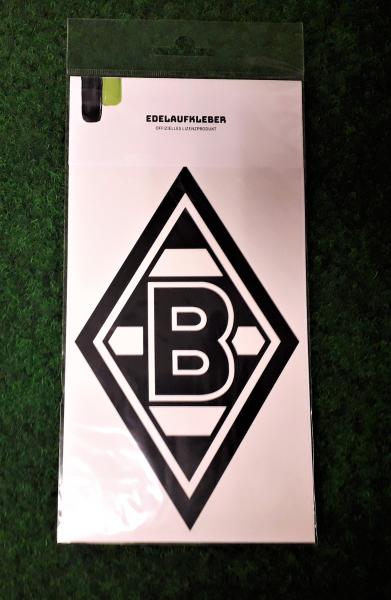 Borussia Mönchengladbach - Aufkleber Raute schwarz mittel