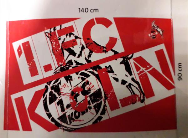 1. FC Köln - Zimmerfahne Logo
