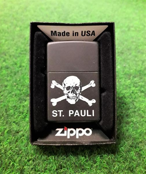 FC St. Pauli - Zippo Totenkopf schwarz