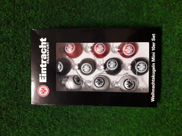 Eintracht Frankfurt - Weihnachtskugeln Mini 10er-Set