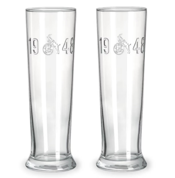 1. FC Köln - Weizenglas "Relief" 2er Set