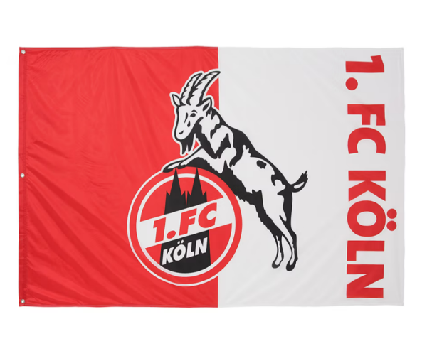 1. FC Köln - Hissfahne "Logo" 180x120 cm (quer)