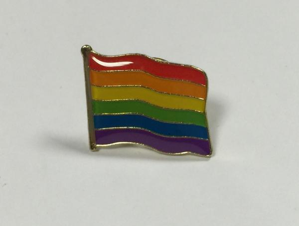 Anstecker Regenbogen Fahne
