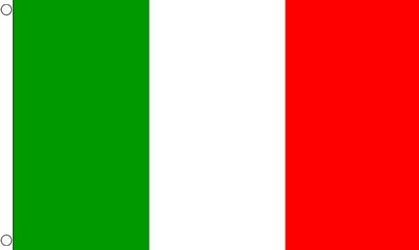 Fahne Italien 90 x 150 cm mit Ösen