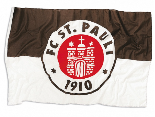 FC St. Pauli - Fahne Logo klein 30x40 cm