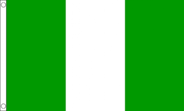 Fahne Nigeria 90 x 150 cm mit Ösen