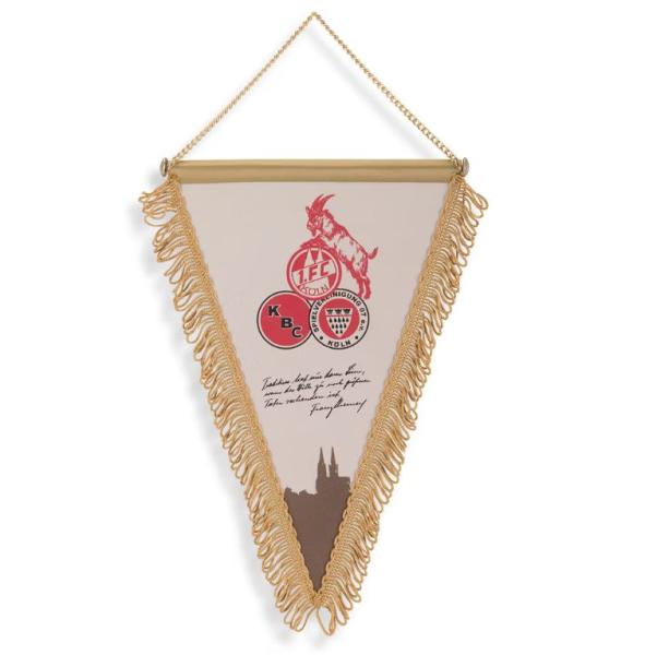 1. FC Köln - Retrowimpel mit Goldkette (28 cm)