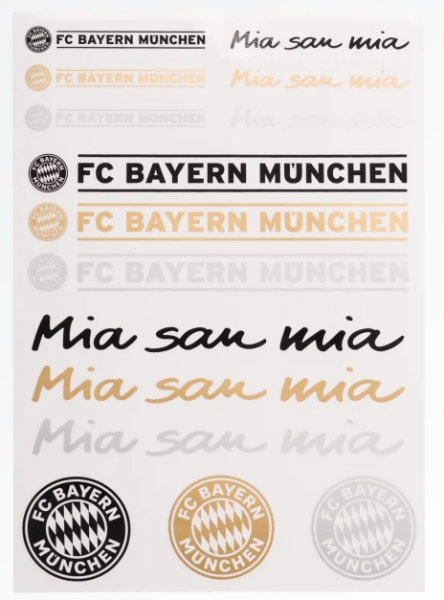 FC Bayern München - Aufkleberkarte Schriftzug