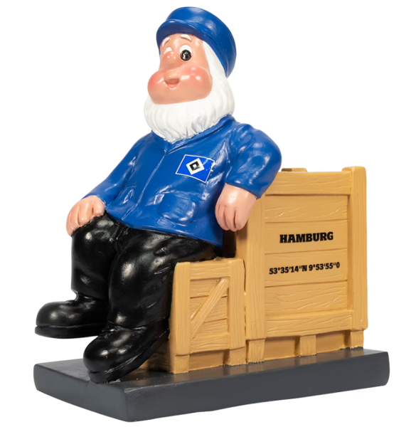 Hamburger SV - HSV Gartenzwerg "Holzkiste"